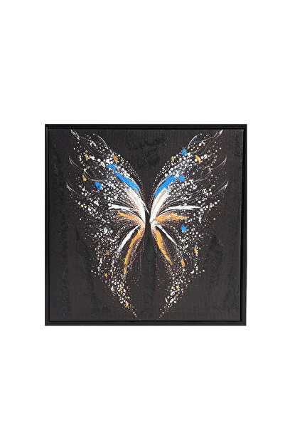 meli melo Abstract painting with colorful butterfly wings