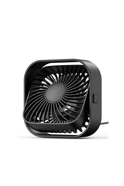 Warmco K51 Masaüstü Vantilatör 3 Kademeli 360° Döner Başlıklı USB Kablolu Soğ...