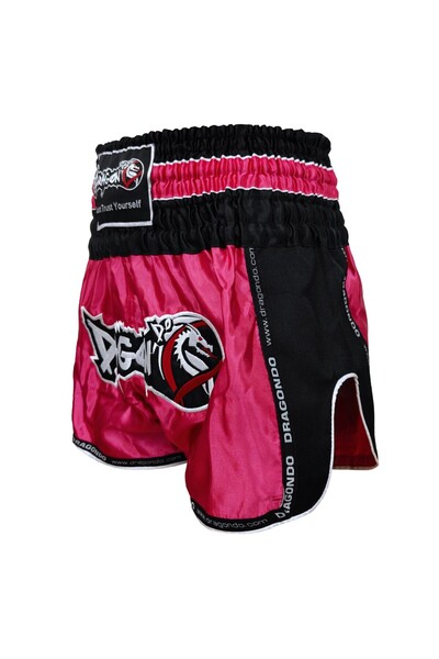 Dragondo MT3075 Pantaloni scurți Retro NEO Kick Boxing Pantaloni scurți Muay Thai Roz