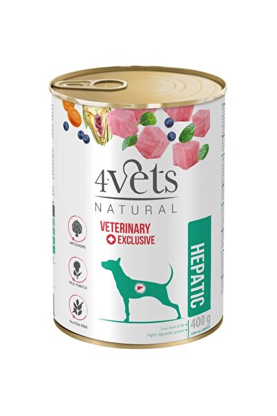 4vets Hepatic Dog - hrană umedă pentru câini - 400 g