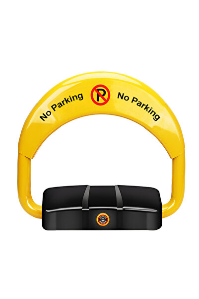 Velaris Retractable U Parking Barrier Yellow - Protect Your Parking Spot