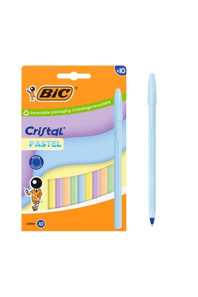Bic Cristal Pastel Tükenmez Kalem 10’lu Set