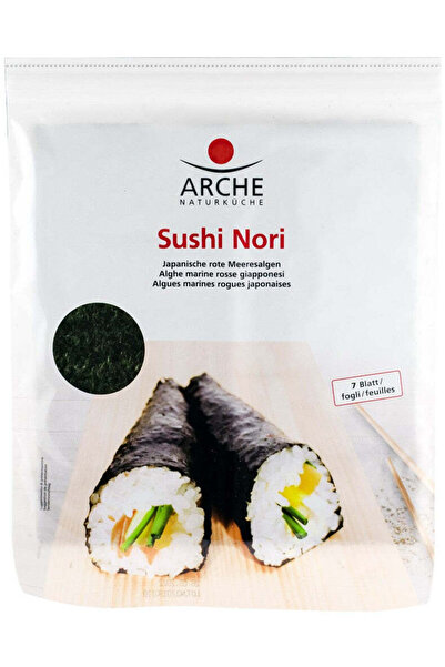 Arche Sushi nori alge marine prajite pentru sushi, 7 foi x 2.4g / 17g
