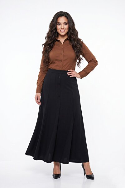 Nazal Women's Fabric Skirt Elastic Waistband Fish Model Bgl-St05512