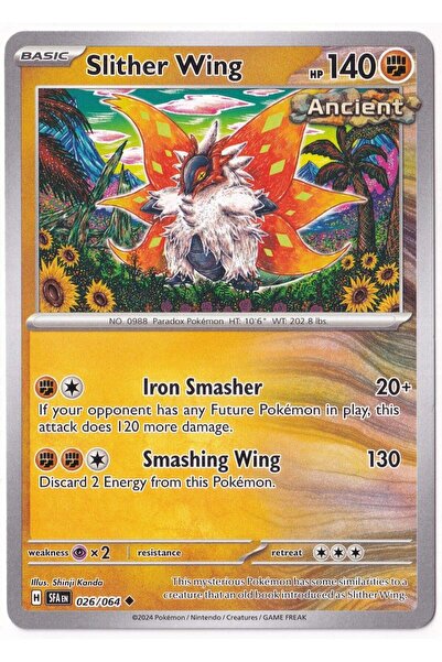 Pokemon سليثر وينج 026/064 - شرويد فابل - كارت (لون النعناع)