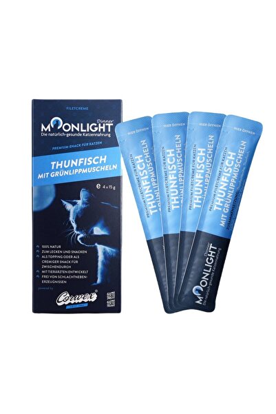 MOONLİGHT Mâncare pentru pisici cu ton și midii - 4x15g