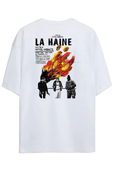 Grafftee Clothing تي شيرت La Haine مصمم خصيصًا من القطن الفاخر للجنسين