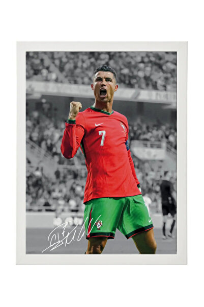 Boomah Accessories Cristiano Ronaldo Portugal Printed Autograph - Framed Post...