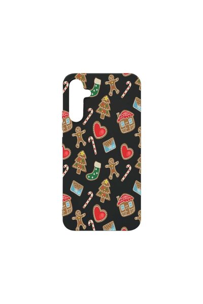 bestcase Калъф, съвместим със Samsung Galaxy A34, Коледен, 0.8 мм тънък, Усто...