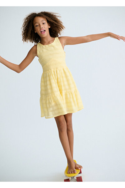 MAYORAL Girl's Dress Vanilla 6913