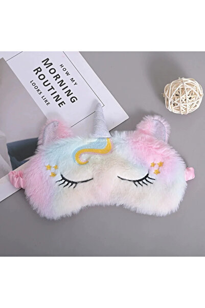 choice2 MULTI Soft Plush Sleeping Mask Eye Masks Cute Glitter Unicorn Eye Cov...