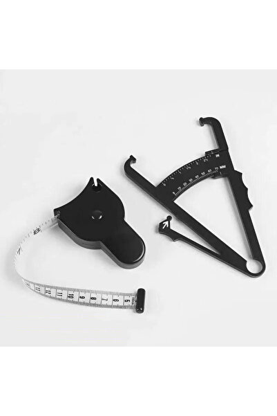 Choice3 1set-black 1set 70mm Skinfold Body Fat Caliper Set with Measure Tape ...