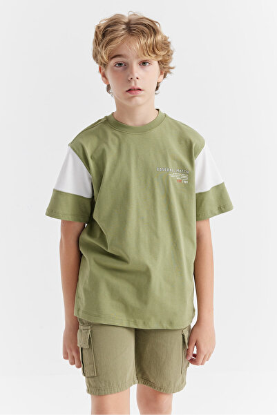 PAULMARK Boy's T-Shirt with Print Detail
