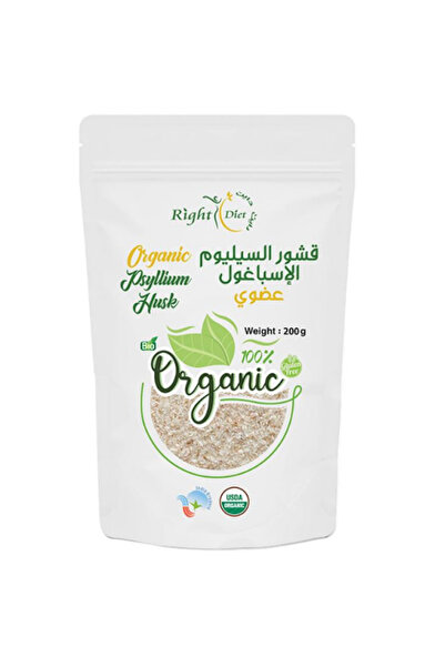 RIGHT DIET Organic Gluten-Free Psyllium Husks Ispaghul 200g -