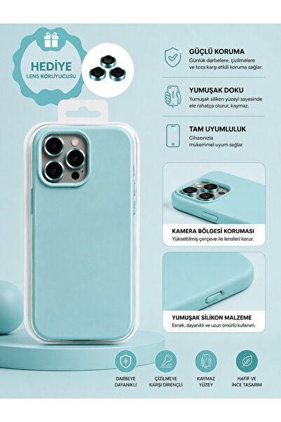 HYPERSOFT Iphone 14 Pro Max (6.7 inç) Uyumlu İçi Kadife Dışı Leke Tutmaz Prem...