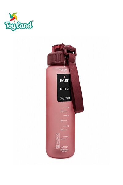 Eyun Leakproof Sports Water Bottle1000ml with Measuring Scale & Carry Strap –...