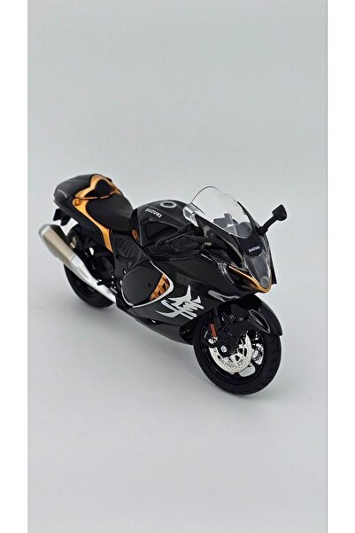 MotoGarage Suzuki Hayabusa 1:12 Sesli & ışıklı Diecast Motosiklet - Siyah Gol...