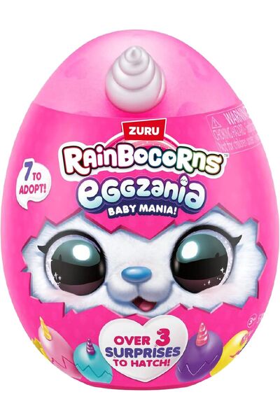 Rainbocorns Eggzania Series 1 Surprise Egg Toy for Kids, Plush Baby Animal wi...