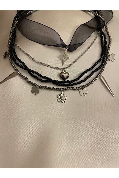 Parla İstanbul Saten İp Choker - Kolye