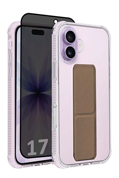 CATANES 2 Packs Finger Grip Clear Case Cover for iPhone 17 - Kickstand Car Ma...