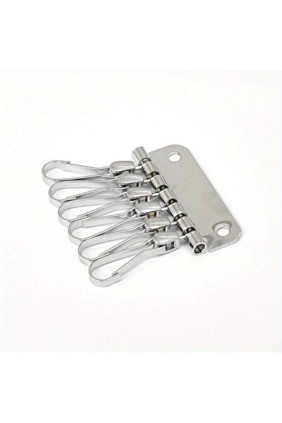 Choice Silvery 1PC Wallet Key Row 6 Hooks Key Holders Hardware Rivet Hook Key...