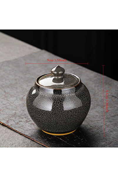 Choice1 L D Painted Texture Tea Canister Sealed Ceramic Tea Caddy Storage Jar...