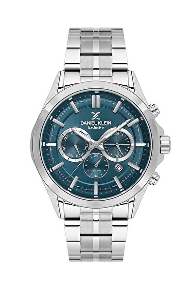 Daniel Klein Dial Blue Band Silver Color 44 mm Gift Boxed Internal Indicators...