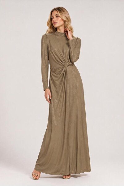 Alvina Drape Detail Evening Dress 50529