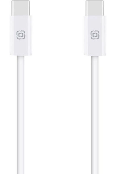 OBAL:ME Longrun Καλώδιο USB-C/USB-C 60W 1μ Λευκό - (OM60CC1W)