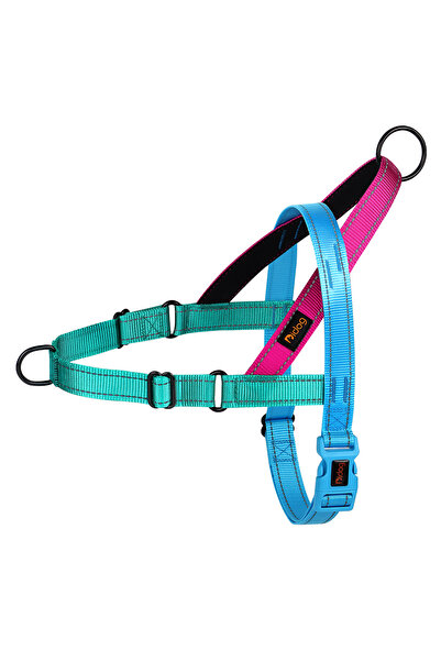 choice2 L Blue Reflective No Pull Dog Harness Nylon Medium Large Dog Harnesse...