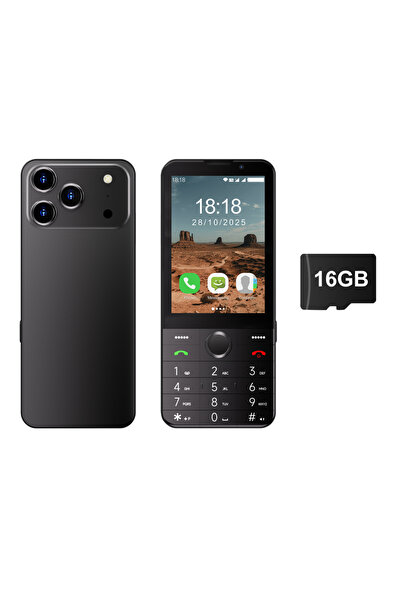 Choice بطاقة TF سوداء سعة 16 جيجابايت من نوع SERVO F27 PRO 4G LTE، هاتف ذكي ي...