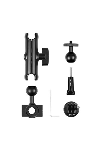 Choice black color PULUZ Motorcycle Holder Rearview Mirror Fixed Mount for Go...
