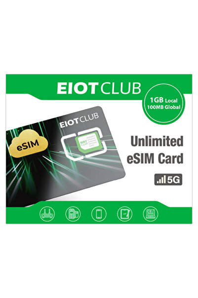 Choice بطاقة eSIM واحدة من EIOTCLUB - تنزيلات eSIM غير محدودة، وبيانات أوروبي...