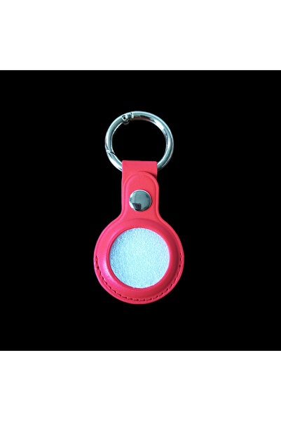 Choice Red PU Leather Case for Airtags Cover with Keychain Air Tag Holder Ani...