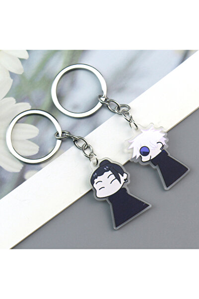 choice2 k910-set 2pcs/set Anime Jujutsu Keychain Cosplay Geto Suguru Satoru G...