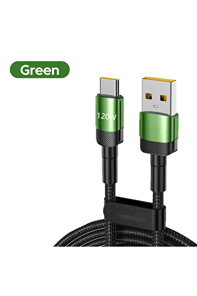 Choice5 كابل USB-A إلى Type-C بطول 1.5 متر باللون الأخضر من NNBILI، كابل USB ...