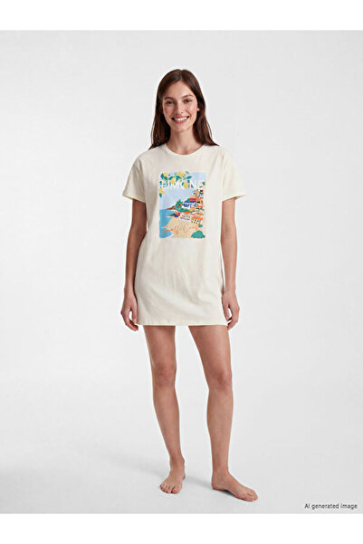 LC Waikiki I Zero Roba Yaka Printed Women's Nightgown from Freezen Store
