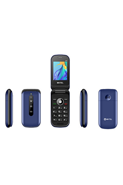 Choice هاتف MKTEL M9 2G أزرق اللون، شاشة 2.4 بوصة، أزرار كبيرة، شريحتين، بلوت...