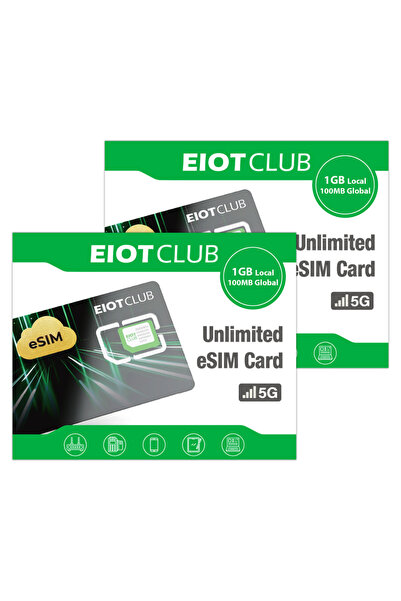 Choice1 بطاقتي eSIM من EIOTCLUB - تنزيلات eSIM غير محدودة، بيانات أوروبية مسب...