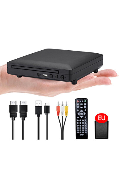 Choice مشغل دي في دي صغير بقابس أوروبي 220 فولت، دقة كاملة 1080 بكسل، مشغل أق...