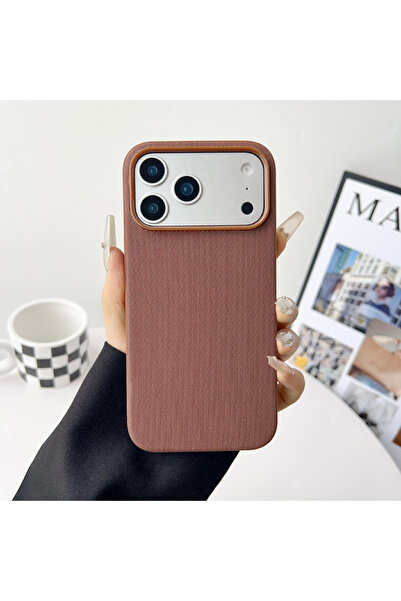 Choice8 جراب iPhone 17 Pro Max بني بتقنية Magsafe TechWoven مغناطيسي متحرك له...