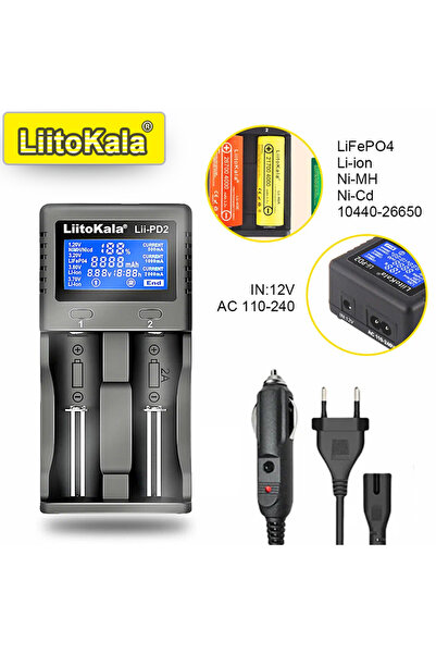 Choice1 شاحن LiitoKala Lii-PD2 الذكي للسيارات والمنازل (الاتحاد الأوروبي) لبط...