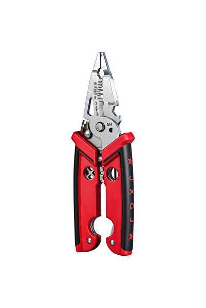 Choice Red 18-in-1 Multifunctional Electrician Pliers – Wire Stripper, Cutter...