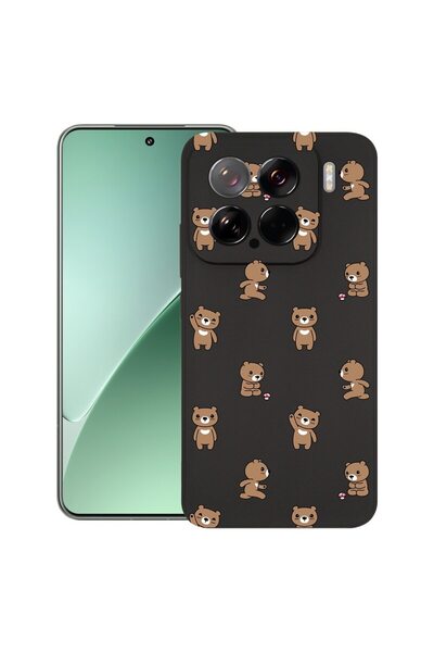 bestcase Θήκη για Xiaomi 15, Σχέδιο Αρκουδάκι, Λεπτή Σιλικόνη 0.8MM, Αντικραδ...