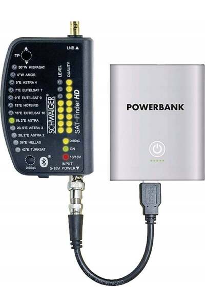 Schwaiger Sat-Finder HD with battery