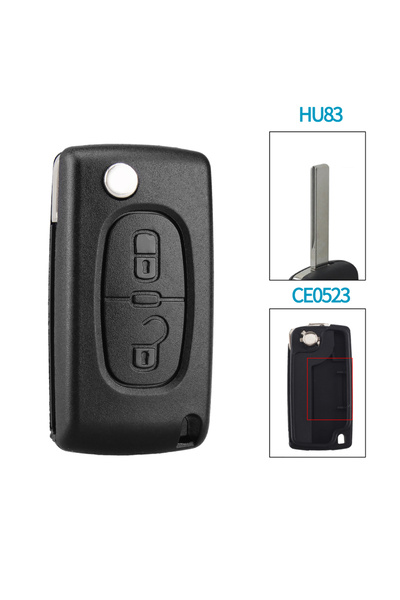Choice5 Model 2 KEYYOU 10pcs 2/3 Buttons Car key Case for Peugeot 207 307 308...