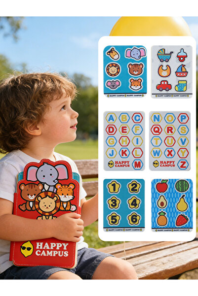 Choice Campus Sticker Book Baby Campus Quiet Book Montessori Sticker Cloth Bo...