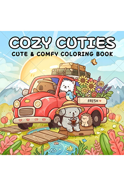 Choice كتاب تلوين للكبار بأنماط جريئة ومريحة من ماركة MULTI COZY CUTIES، كتاب...