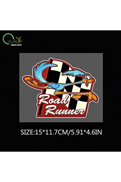 Choice1 15x11.7cm C620A1 ROAD RUNNER Wile E. Coyote American cartoon car stic...