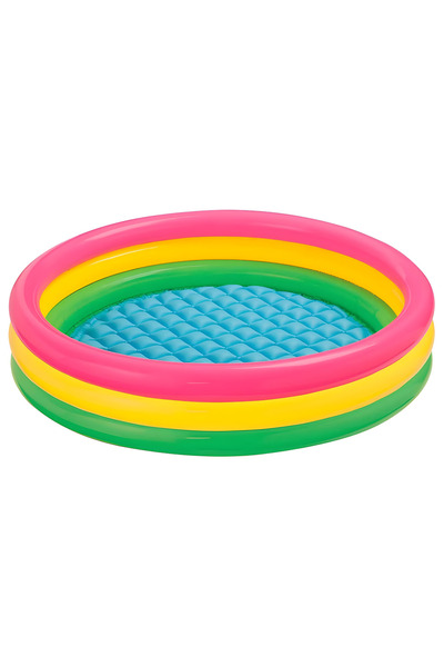 Velaris Piscină gonflabilă pentru copii, 3 inele, multicoloră, 130 cm - Joc ș...